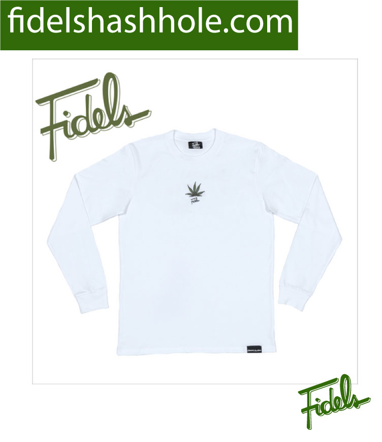 FIDELS WHITE POSSESSIONS DON’T MAKE YOU RICH LONG SLEEVE