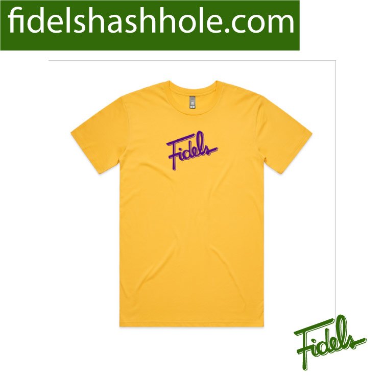 FIDELS YELLOW/PURPLE T-SHIRT