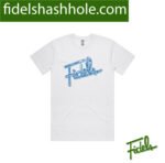 FIDELS WHITE HEATHER/ROYAL BLUE T-SHIRT