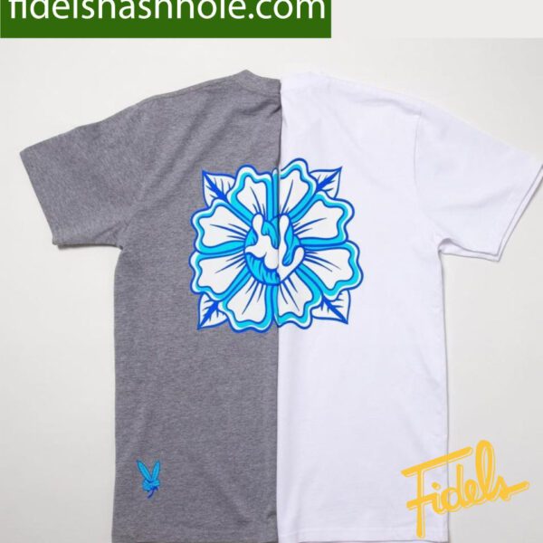 Fidels Flowery Motif T-Shirts