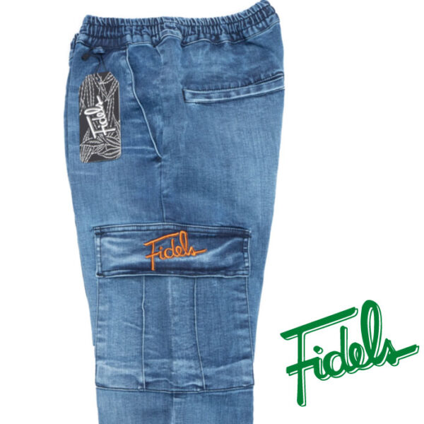 Fidels Jeans Washed Blue/Orange